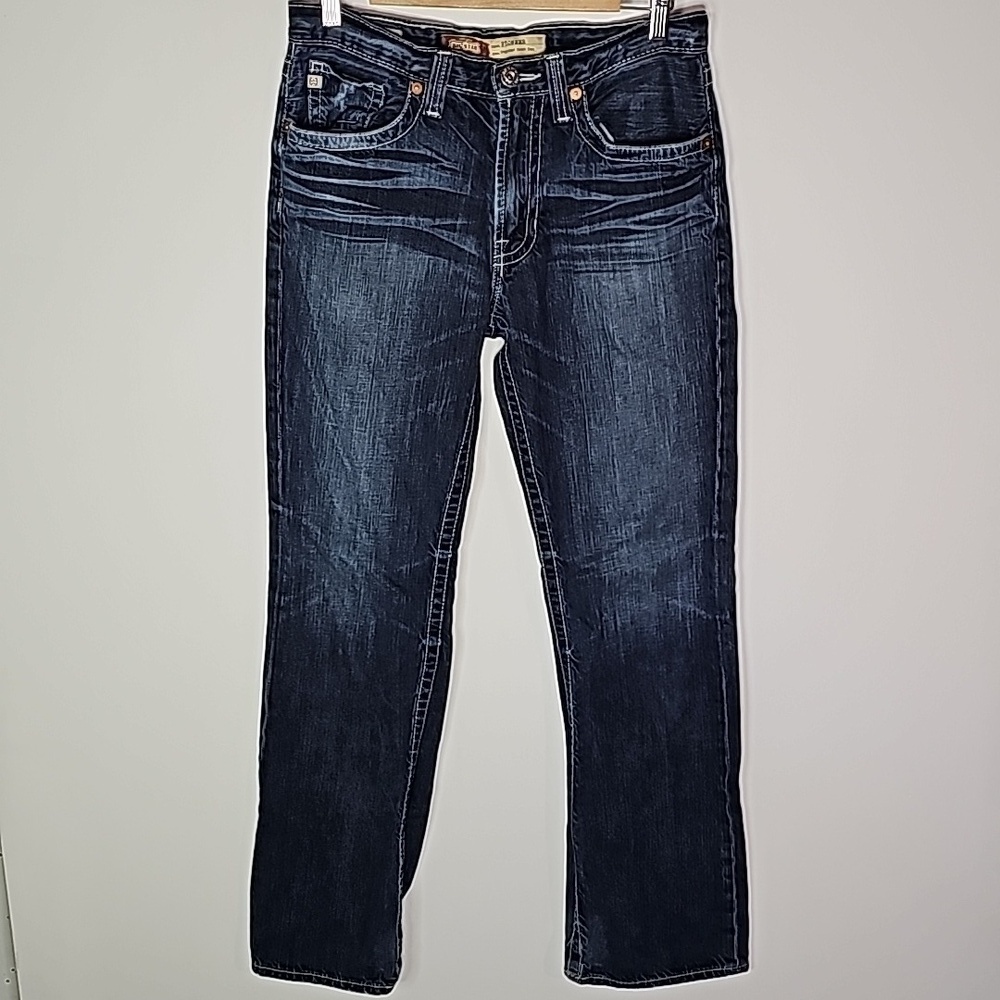 Big Star Pioneer style dark wash 33x34" regular fit boot cut jeans